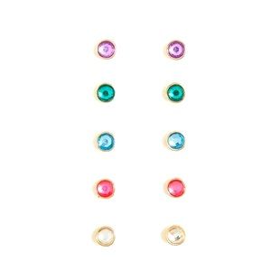 NWT Crewcuts Girls' Rainbow Gem Earring Pack